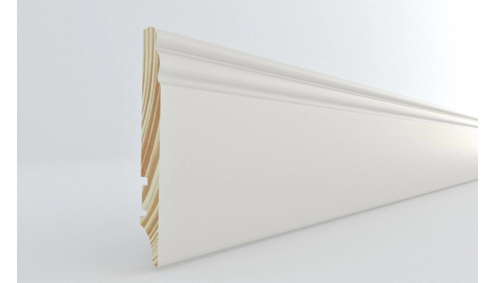 Listwa drewniana biała